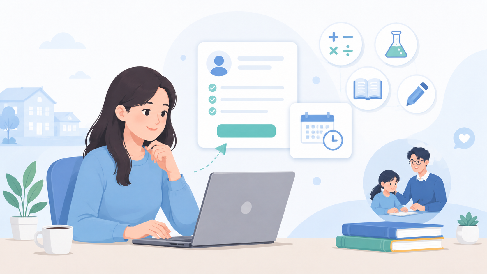 Parent submitting a tutor request and reviewing options